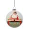 3" Norman Rockwell No Christmas Problem Now Glass Disc Ornament